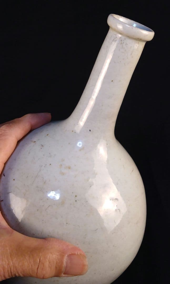 無地白磁瓶 徳利 高麗 李朝 朝鮮 陶磁器 伊万里 有田