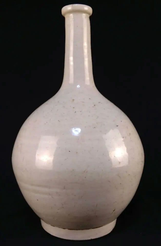 無地白磁瓶 徳利 高麗 李朝 朝鮮 陶磁器 伊万里 有田