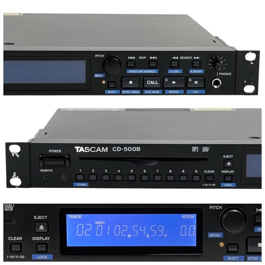 ◆優良美品◆TASCAM CDプレーヤー 業務用1U CD-500B