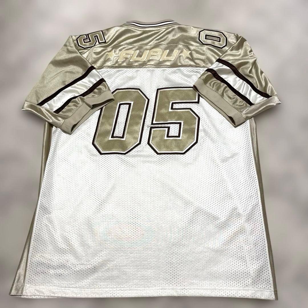 美品！フブ　fubu メッシュ　ゲームシャツ　フットボールシャツ　ＸＬ