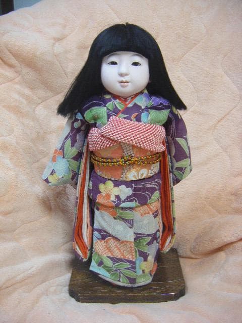 「京都洛齊」市松人形 女の子 約43cm・画像で判断下さい