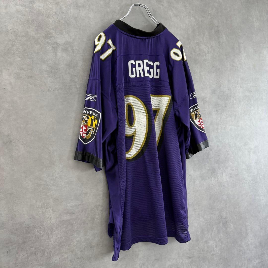Reebok BALTIMORE RAVENS Gregg♯97 ゲームシャツ