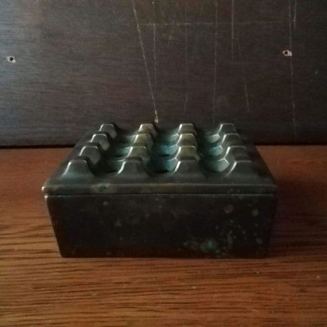 逸品　真鍮　灰皿　ミッドセンチュリー　オブジェ　スウェーデン　インダストリアル