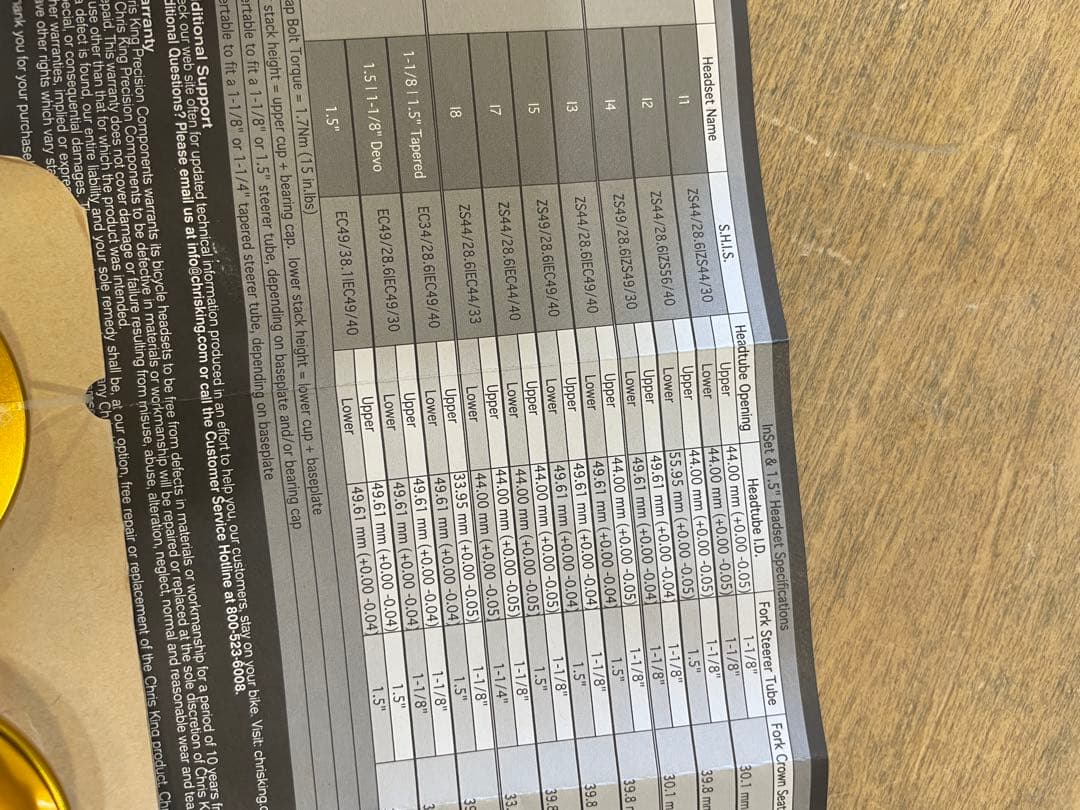 本物CHRIS KING inSet4 ヘッドセット新品未使用