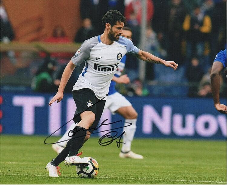 直筆サイン入り写真 アントニオ・カンドレーヴァ FCインテル・ミラノ SA鑑定済