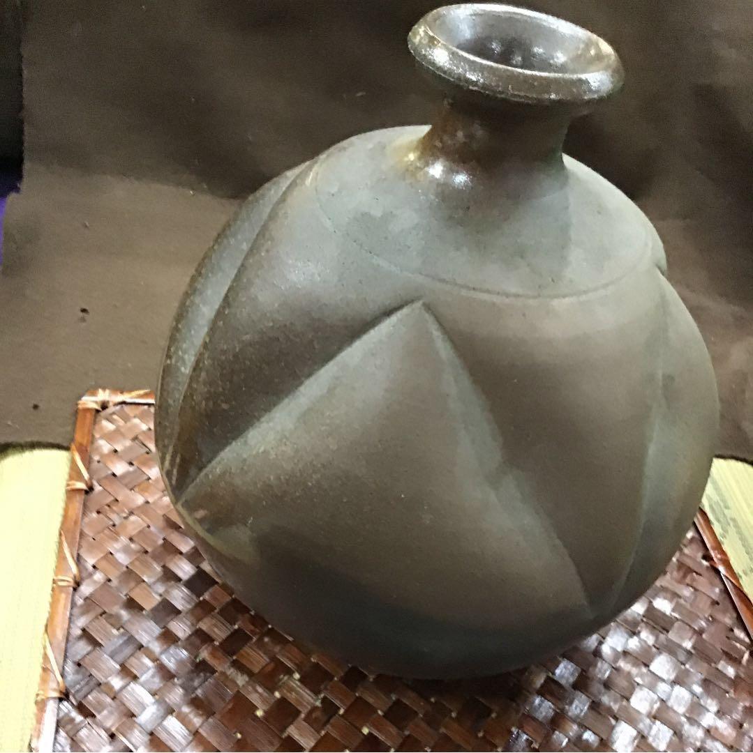 備前焼壺扁壺花生逸品只今年末年始大売り出しです❣️