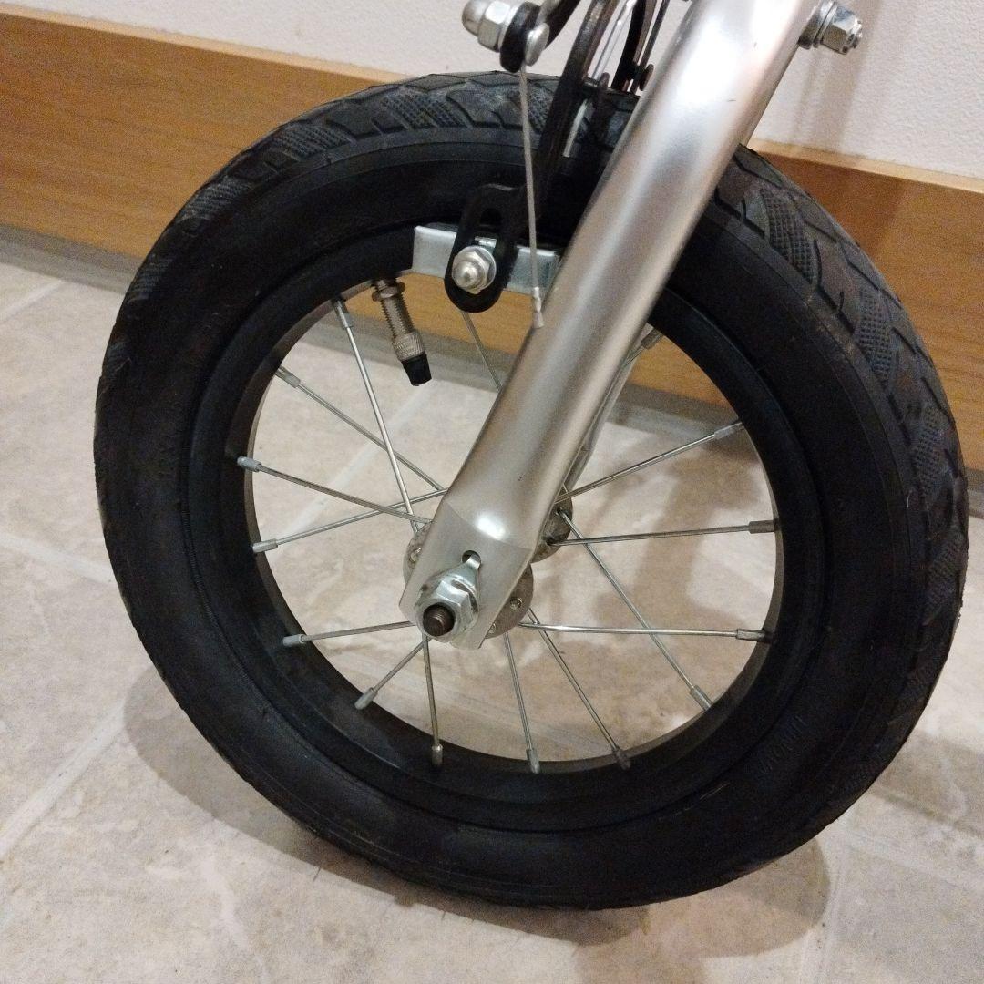 【ほぼ未使用】へんしんバイク2 12インチ ピンク スタンド付