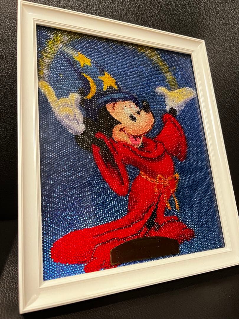 【横浜市西区引渡し】ミッキー ガラスビーズ アート 未使用品