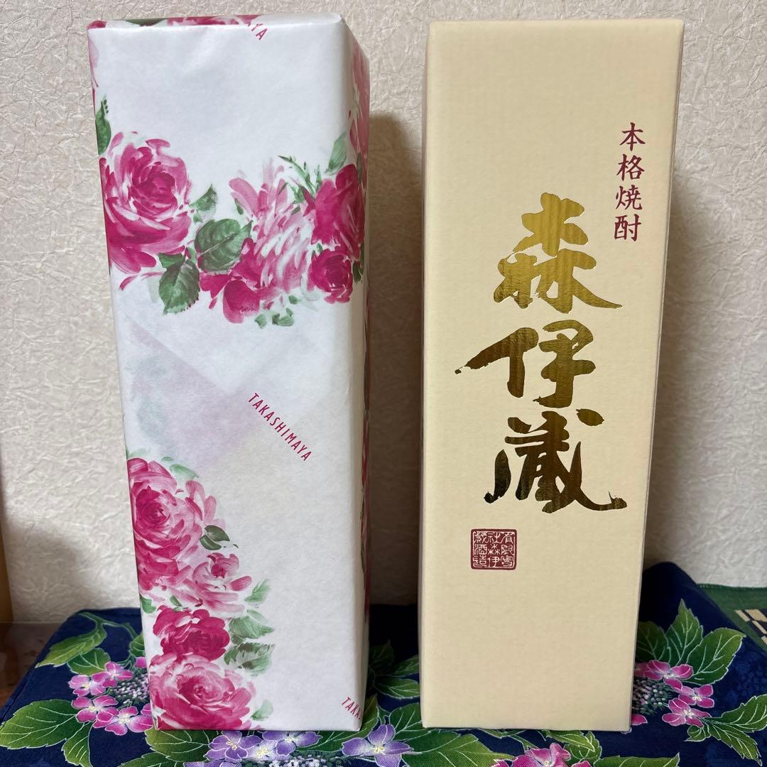 【新品1本＆空瓶1本】森伊蔵 本格焼酎 720ml花柄パッケージ