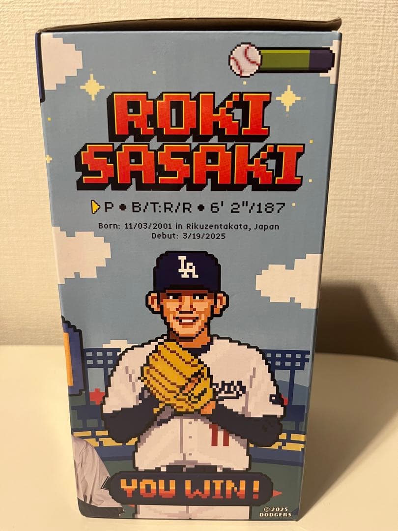 【新品】Dodgers 佐々木朗希選手 ボブルヘッド 2025