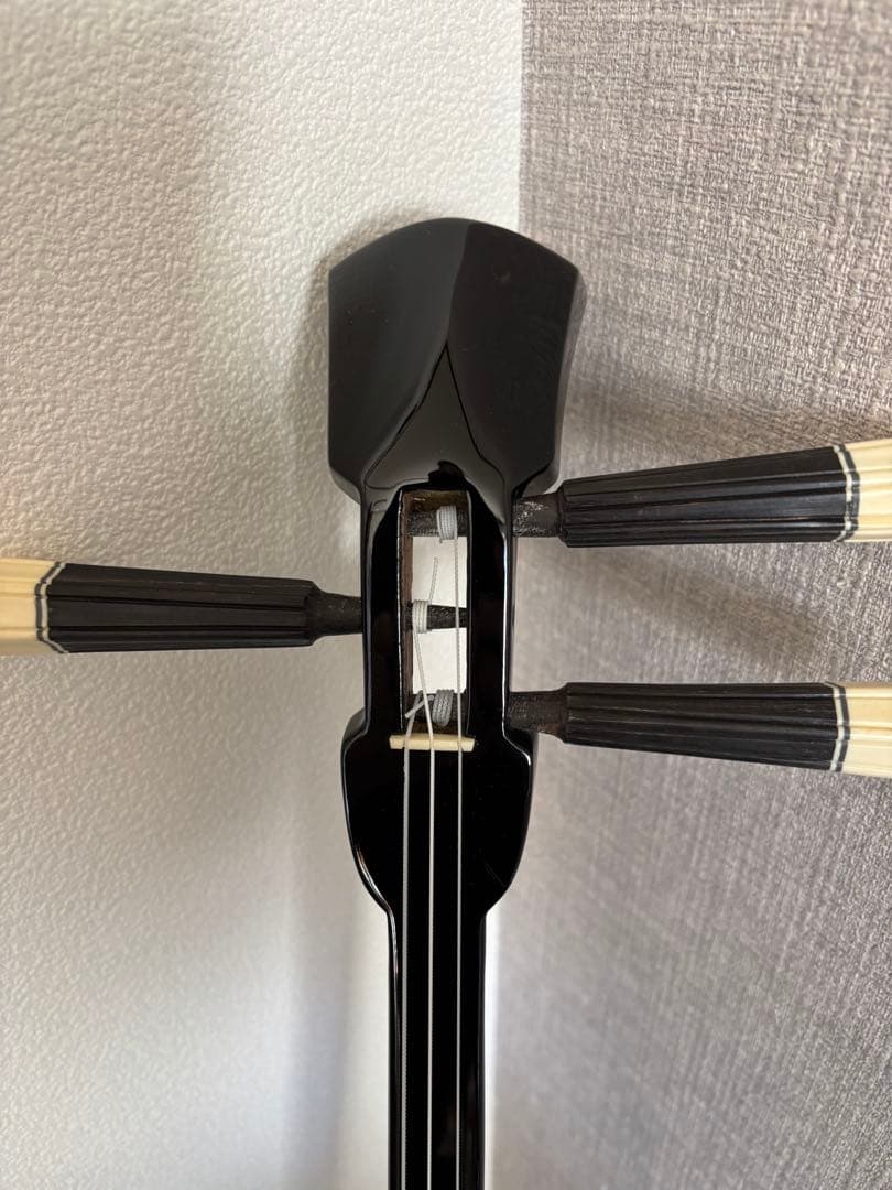 沖縄三線 紫檀棹 本皮1枚張りソフトケース付き