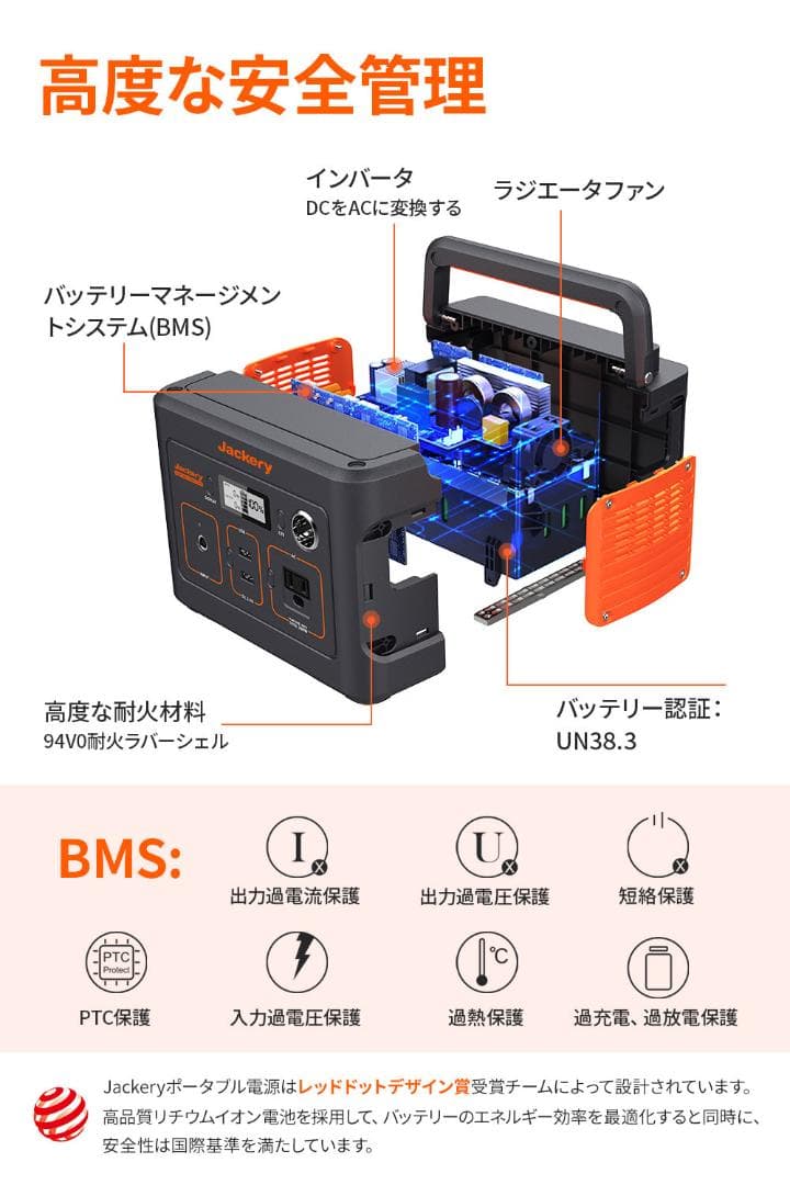 0330純正弦波 Jackery ポータブル電源 67200mAh/240Wh
