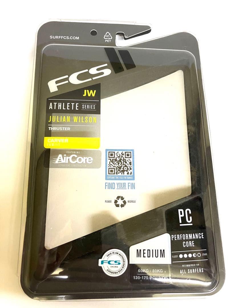 FCS2 Julian Wilson AirCore フィン Mサイズ　3枚