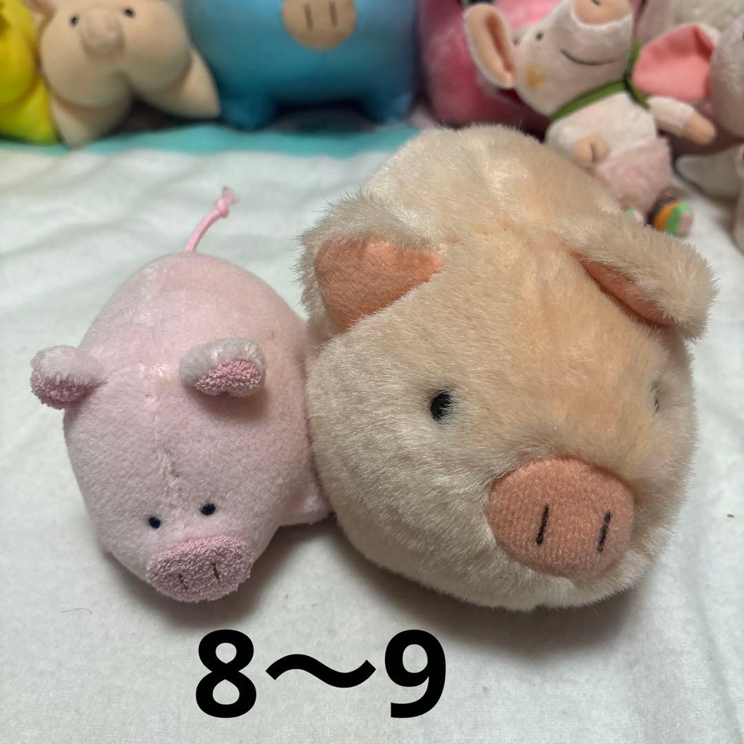 ブタ ぬいぐるみ＆マスコット 17こ まとめ売り バラ売り不可 中古品 ②