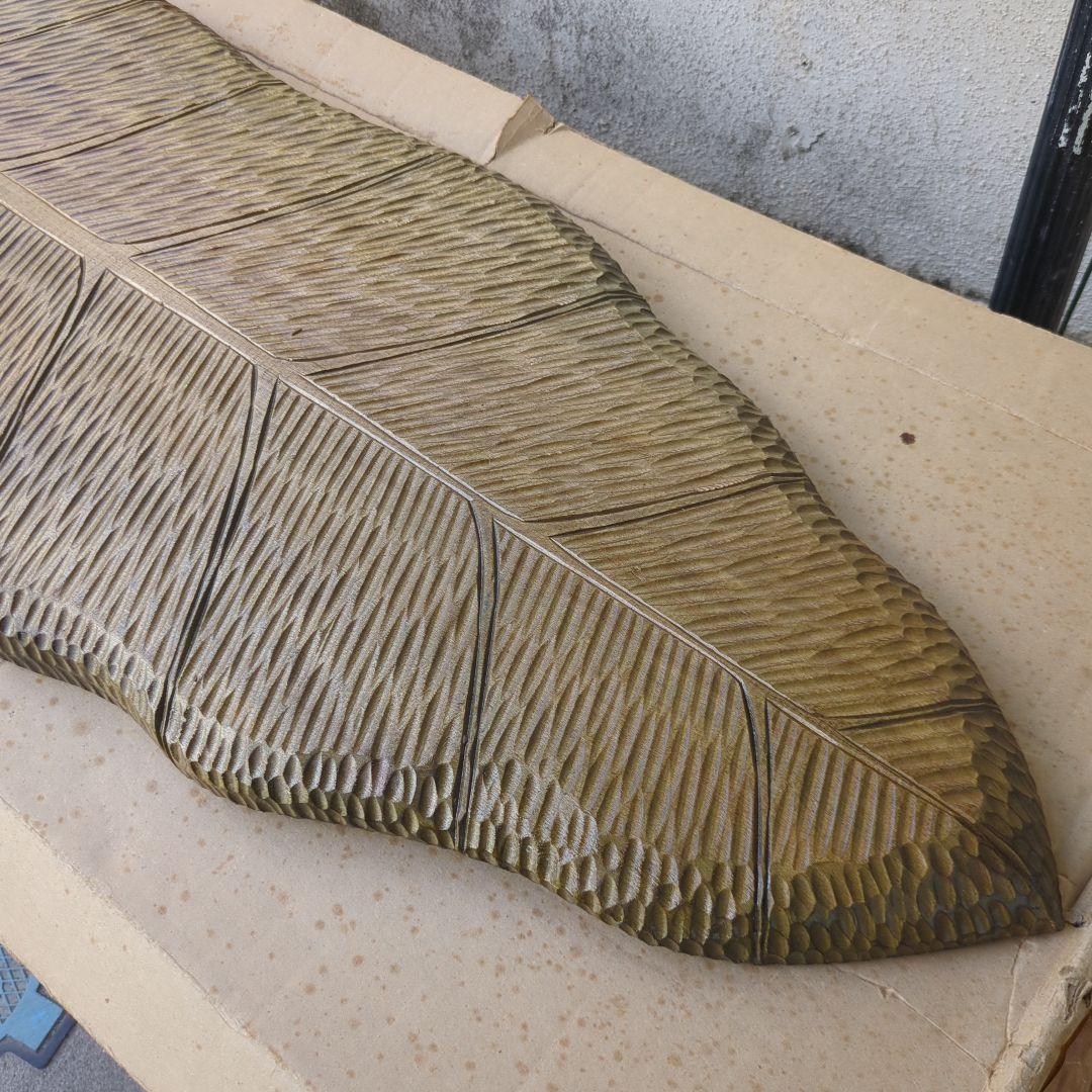 骨董 葉盆 大葉盆 特大 大サイズ 木製 茶道具 煎茶 抹茶 お点前 紙箱