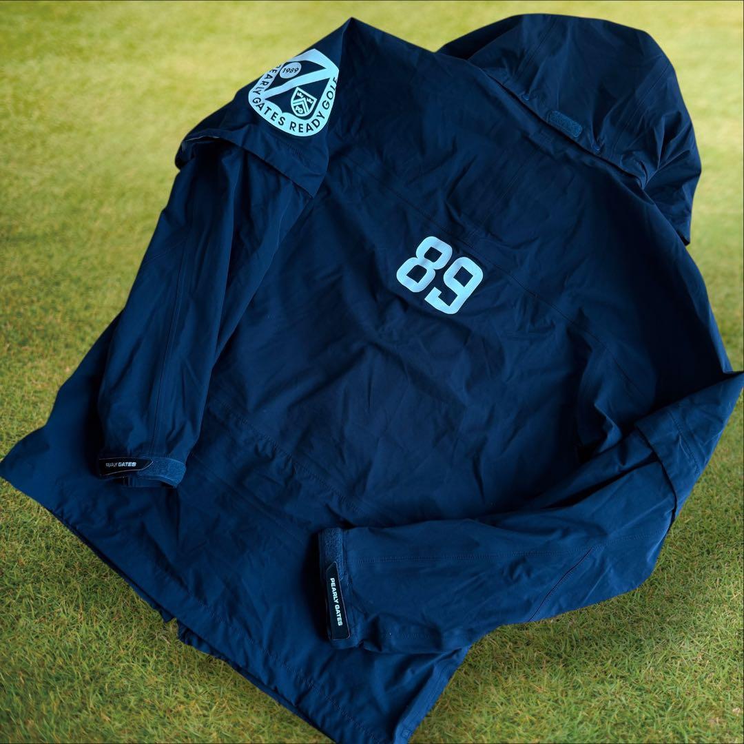 パーリーゲイツ　ジャケット　レイン　2way パーカー　L〜XL相当 紺　濃紺