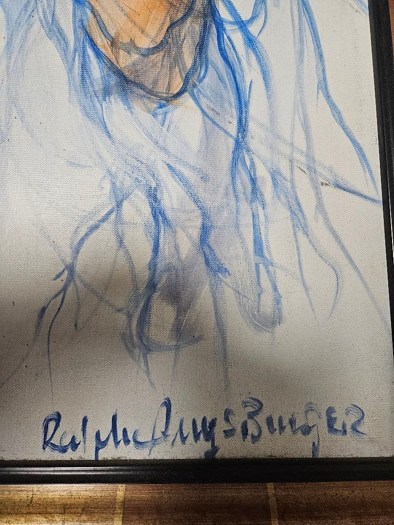 Ralf Augsburger S50号の傑作 躍動感溢れるアブストラクトアート