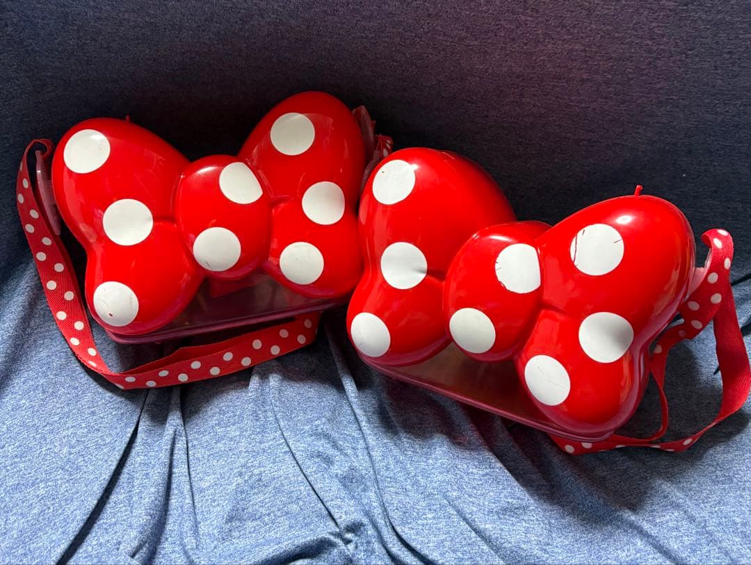 ディズニーポップコーンバケットミニーリボン　２つ