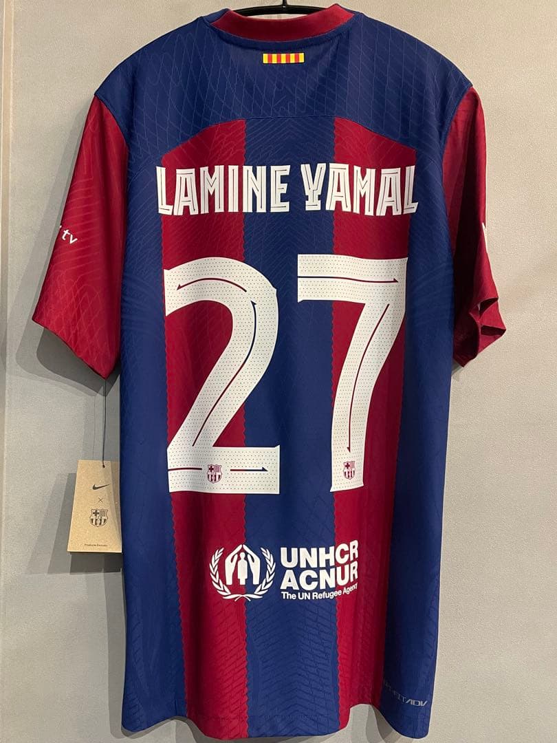 【タグ付き正規品】オーセンティック バルセロナ 23-24 ラミン ヤマル 27
