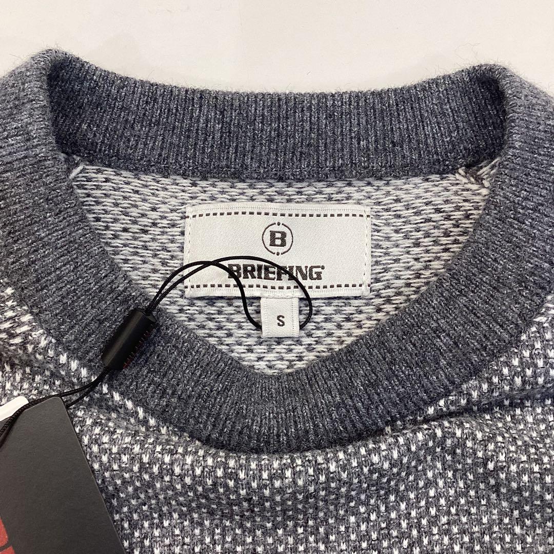 BRIEFING 新品　BIRDS EYE LOGO CREWNECK KNIT