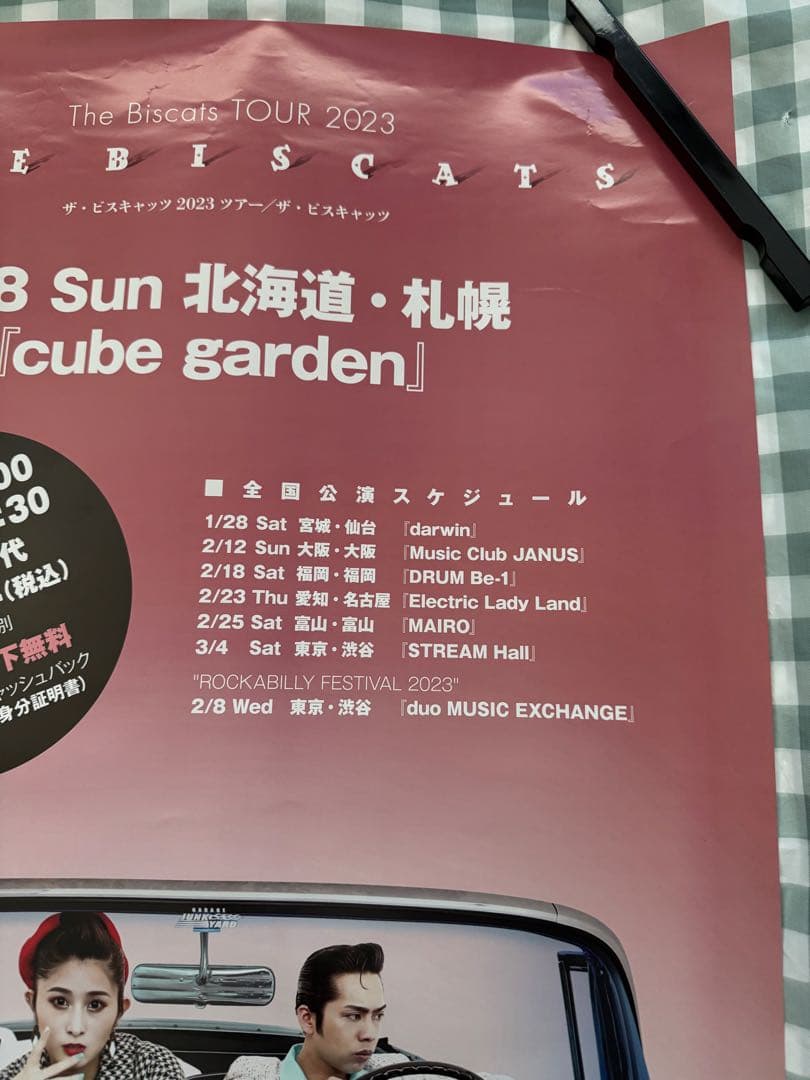 The Biscats 2023年ツアー　非売品 B2 ポスター