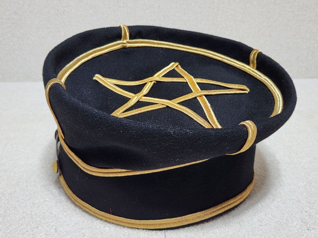 歴史資料 大日本帝国陸軍 大礼帽 制帽 旧日本軍 帽子 軍帽 五芒星