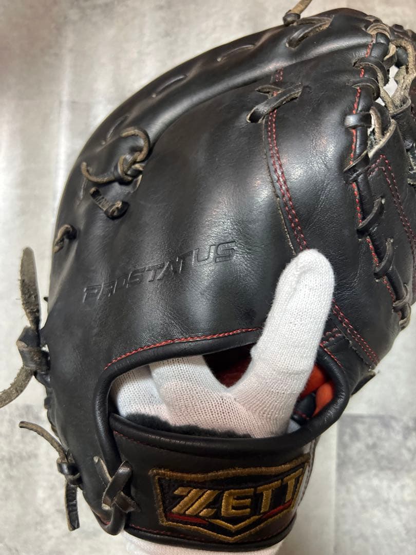 ZETT PROSTATUS 野球グローブ 右手用 黒