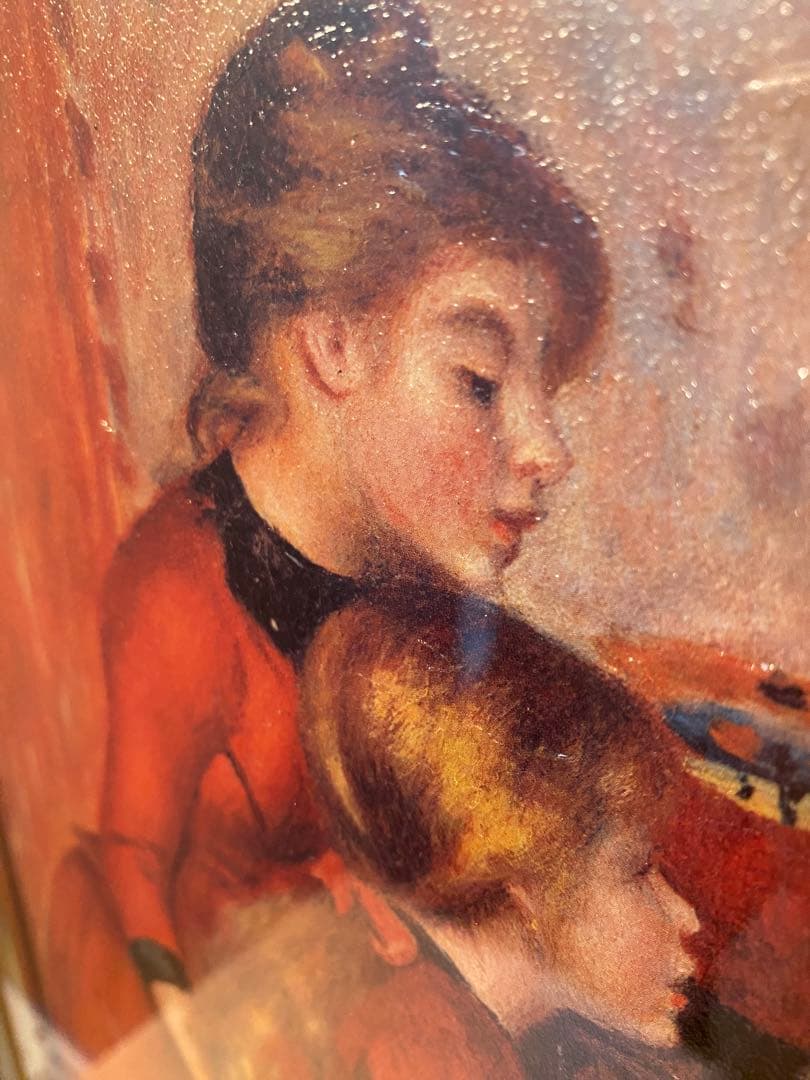 ⭐️新品未使用⭐️ルノワール『ピアノを弾く少女』複製油絵 F6号 受注制作品額装済み