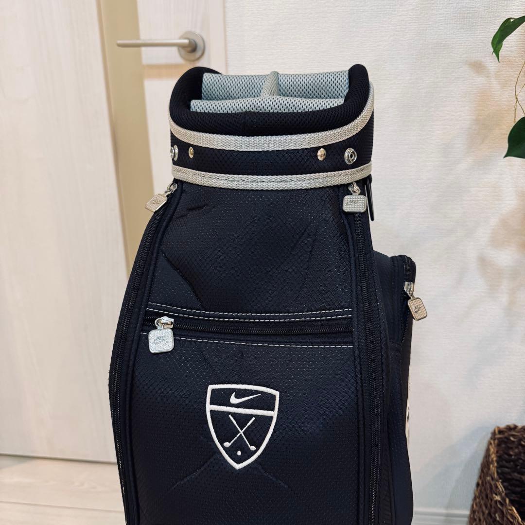 NIKE ナイキゴルフ キャディバッグ9型6分割 ブラック 軽量