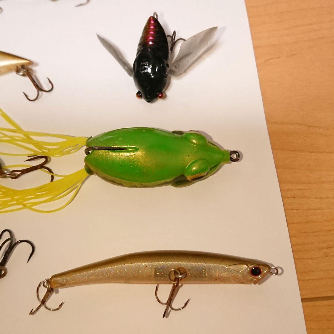 ブラックバス用ルアーまとめ売り へドン、メガバス他 ◎ルアーボックス付き