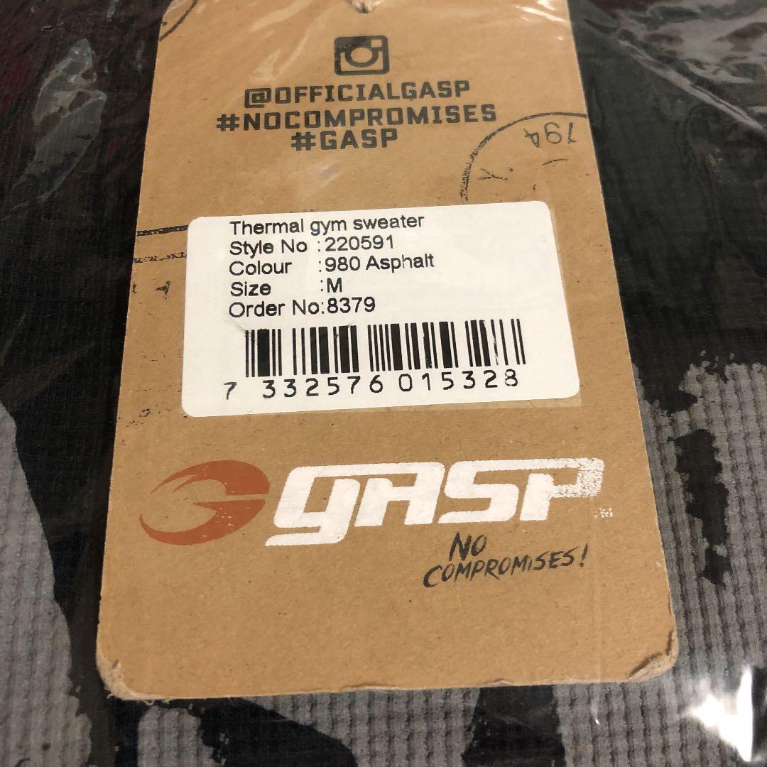 gasp サーマルジムスウェット　ブラック　M