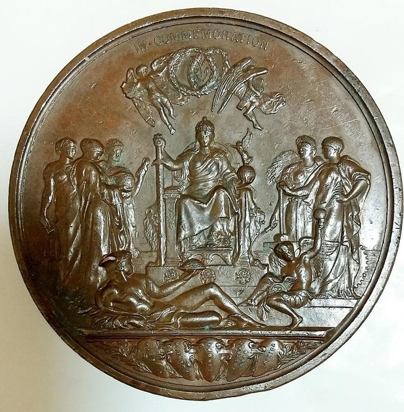 77mm 1887年 イギリス ビクトリア ヴィクトリア 戴冠式 銅メダル