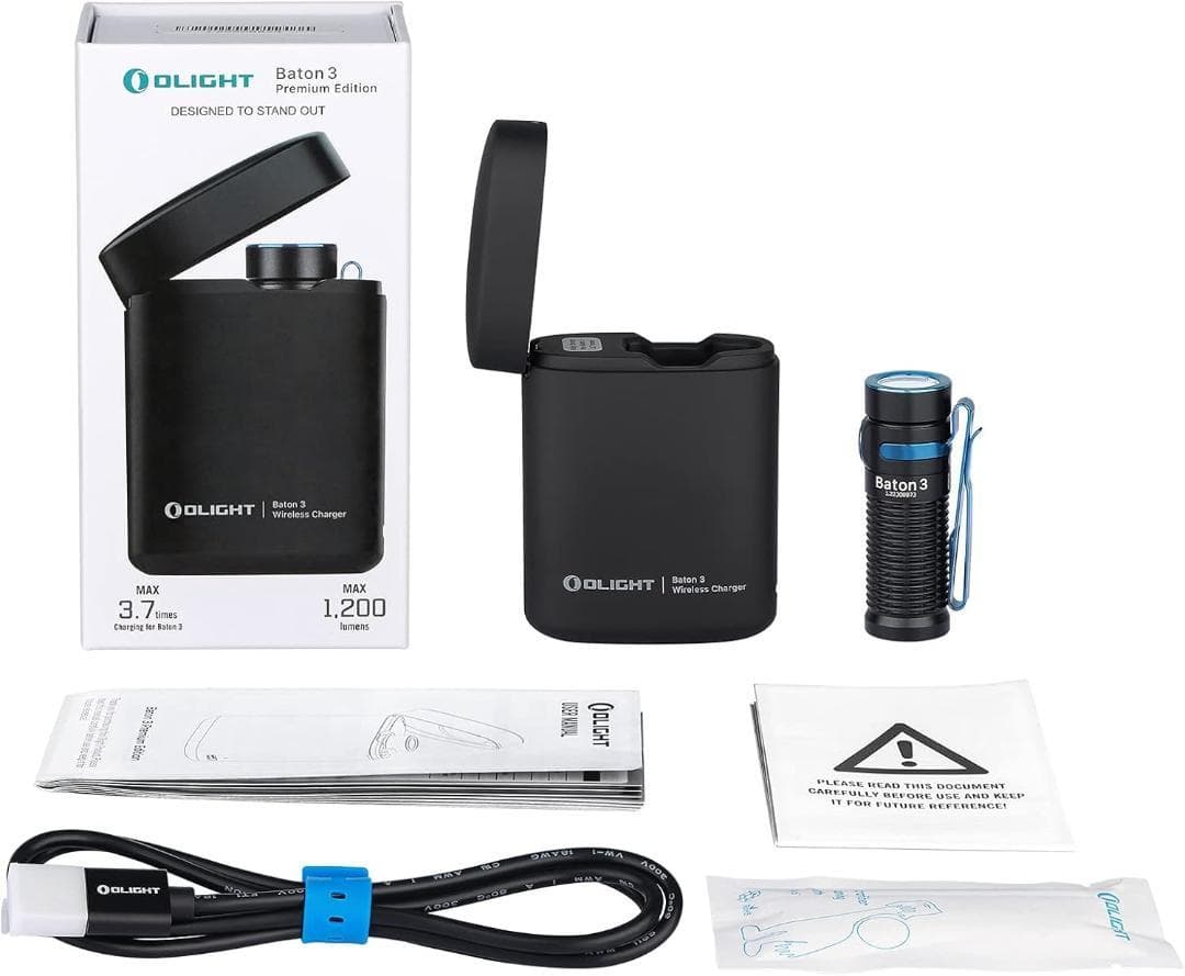 OLIGHT Baton 3 Kit ledフラッシュライト 充電ケース付