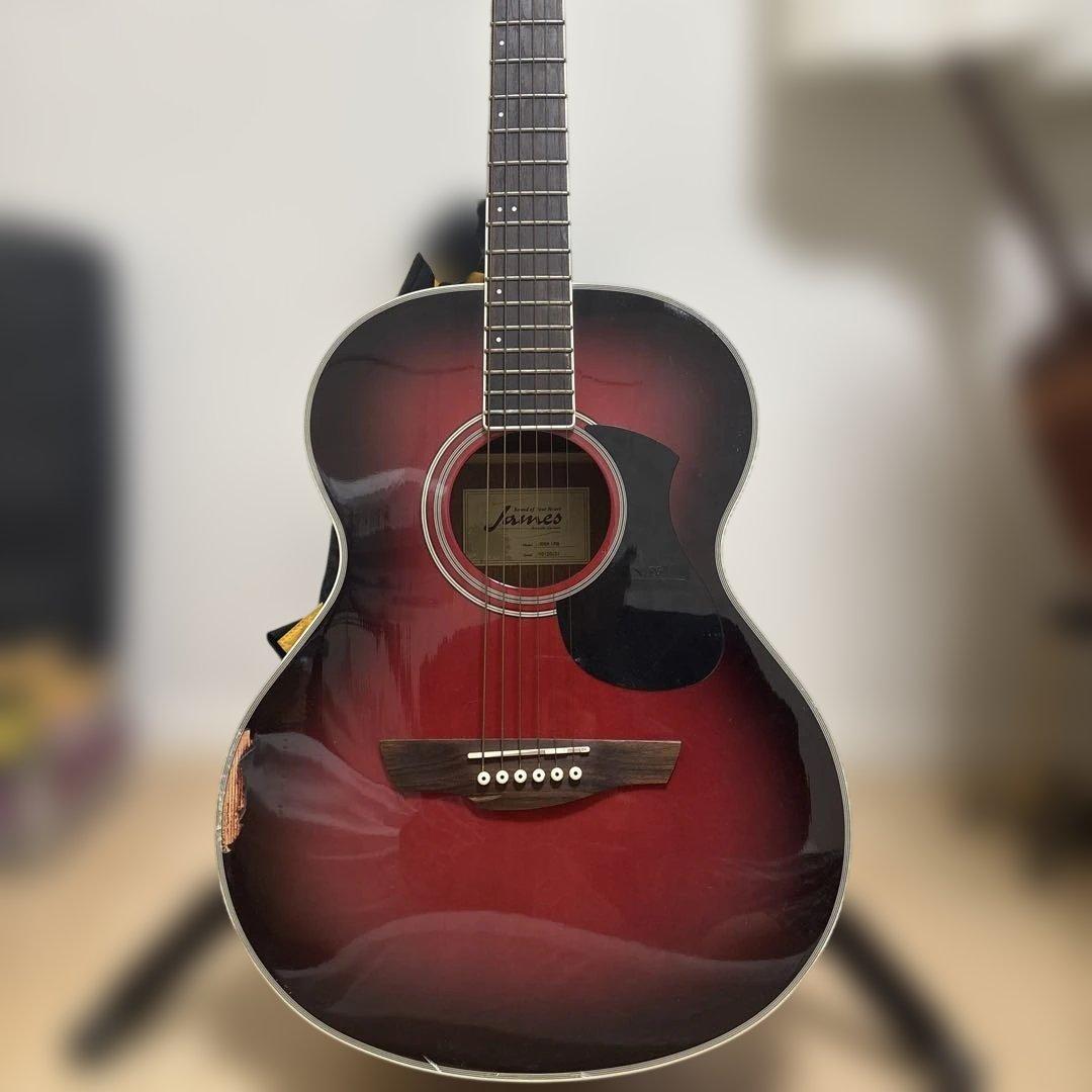 James J-300A アコースティックギター レッドグラデーション