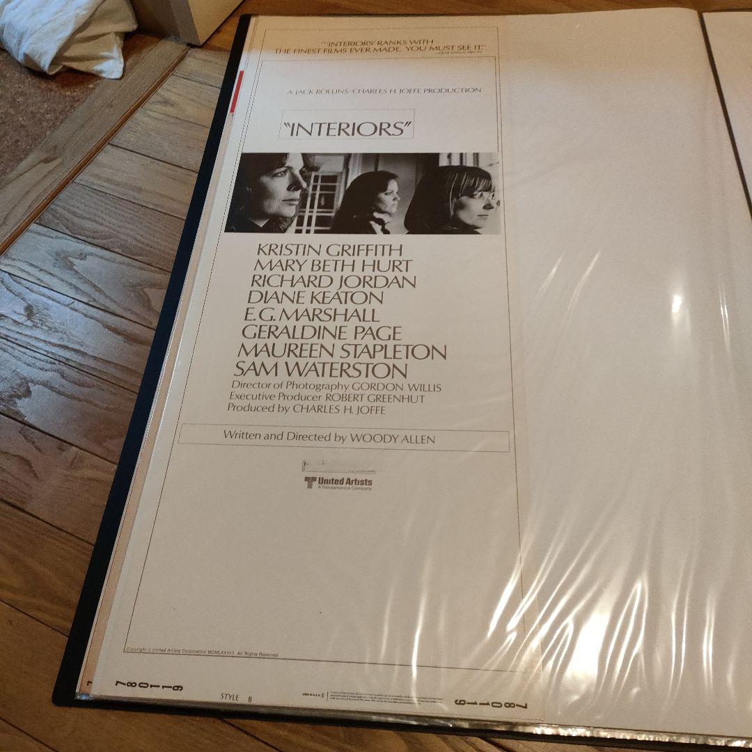 映画「インテリア」本国アメリカ版インサートサイズポスター スタイルB