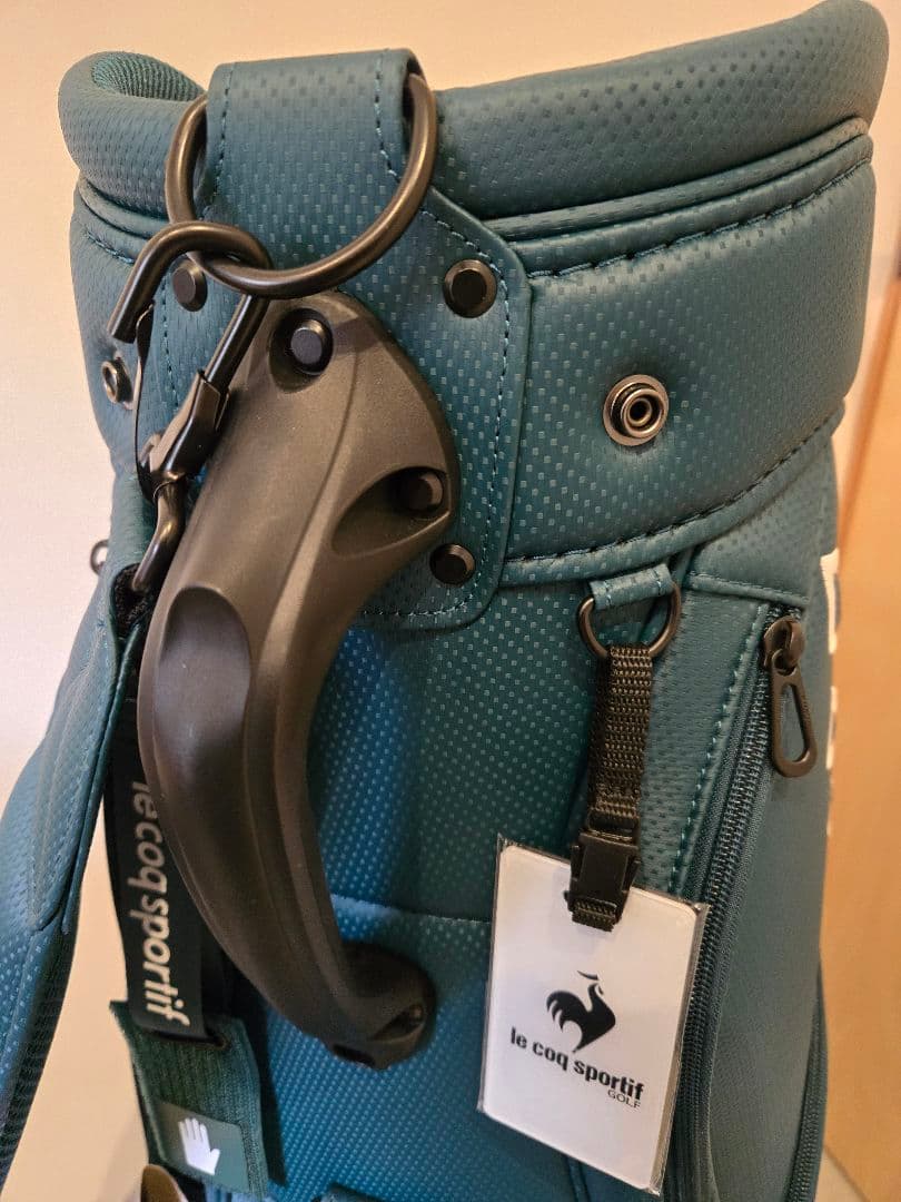 【未使用品】le coq sportif キャディバッグ グリーン 9.5型
