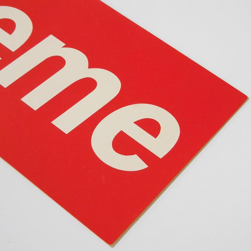 Supreme 激レア初期 ボックスロゴ ステッカー レッド