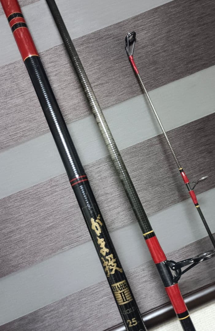 がまかつ がま投 マークⅡ ゴールド 25号 4m 3本継ぎ投げ竿