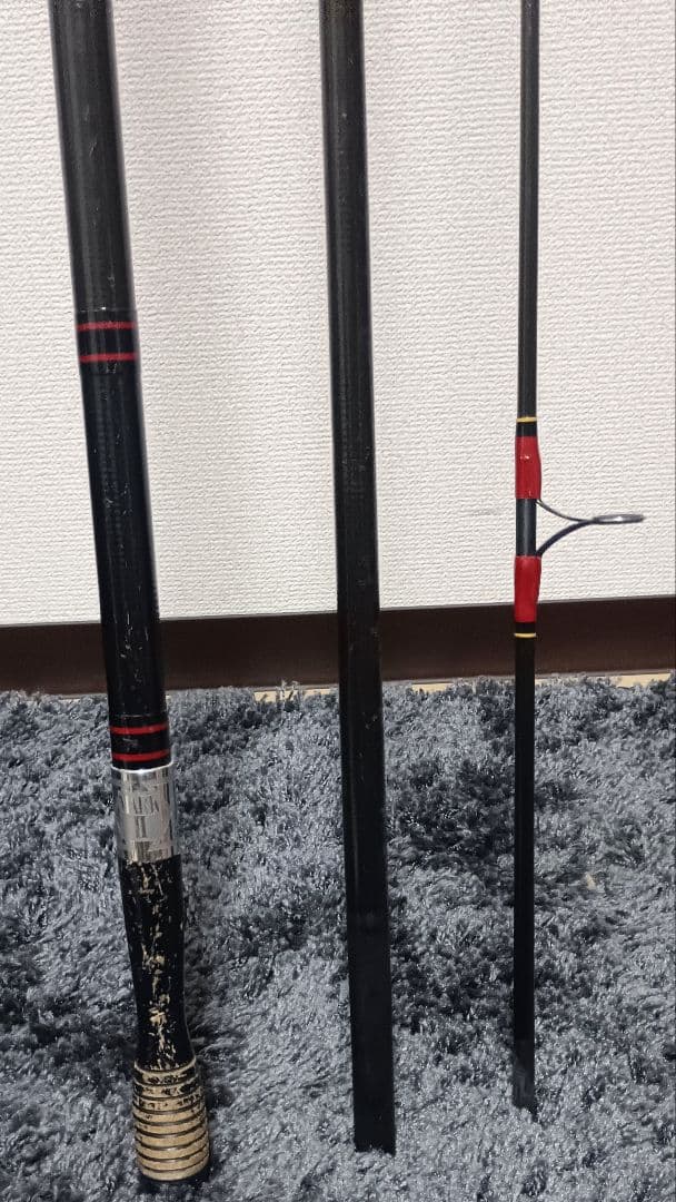 がまかつ がま投 マークⅡ ゴールド 25号 4m 3本継ぎ投げ竿