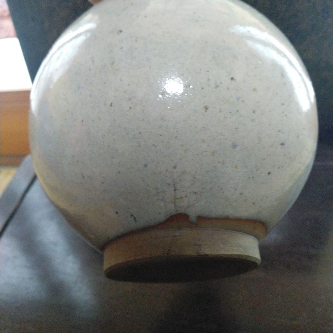 NO293　相馬焼or上野目焼　徳利　糠白釉