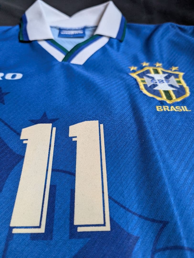 【希少！】ブラジル代表/ロマーリオ/アウェイ/95年モデル