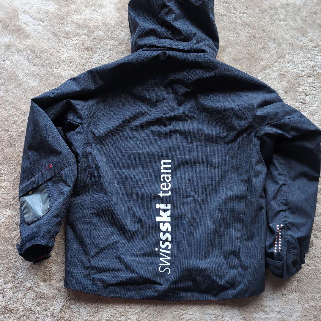 【美品】DESCENTE スキーウェア 子ども用 150サイズ ネイビー/レッド