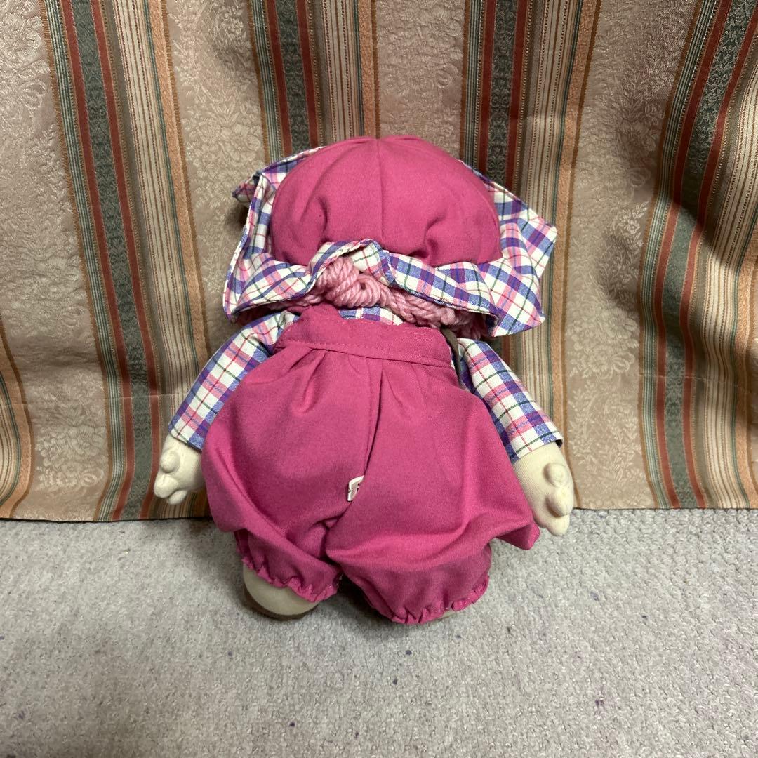 昭和 レトロ ぬいぐるみ 女の子 カラフル かわいい ピンク イエロー 3体