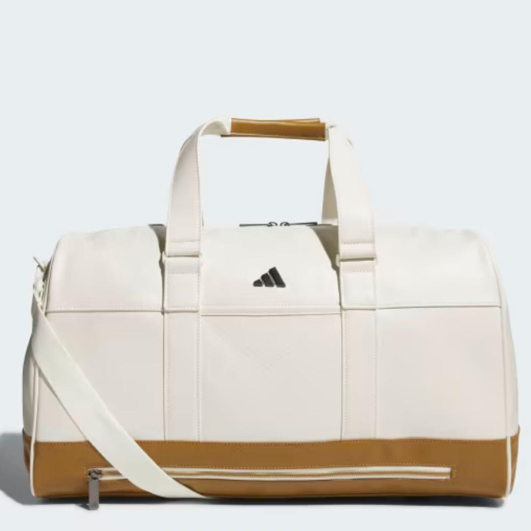 未使用adidas Golfアディダスゴルフ 合成皮革 ボストンバッグ　ベージュ