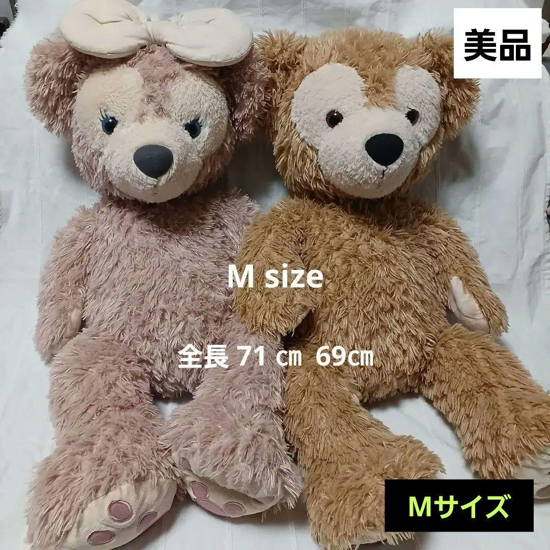 【美品】TDS ダッフィー & シェリーメイ ぬいぐるみ Mサイズ セット