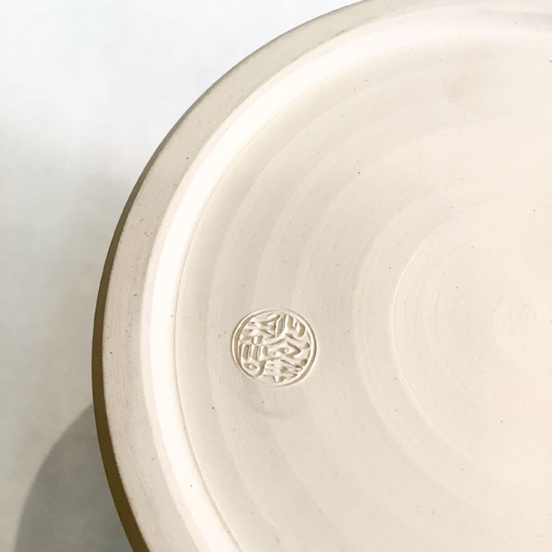 【茶道具】中村秋峰　染付山水絵　水指　塗蓋付