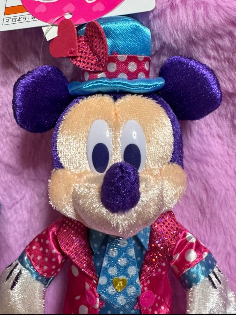 新品未使用♡ディズニーパルパルーザ　ミニー&ミッキーぬいぐるみバッジ①