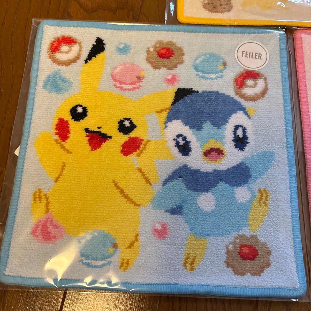 【未開封】フェイラー　ポケモン　ハンカチ　3枚セット