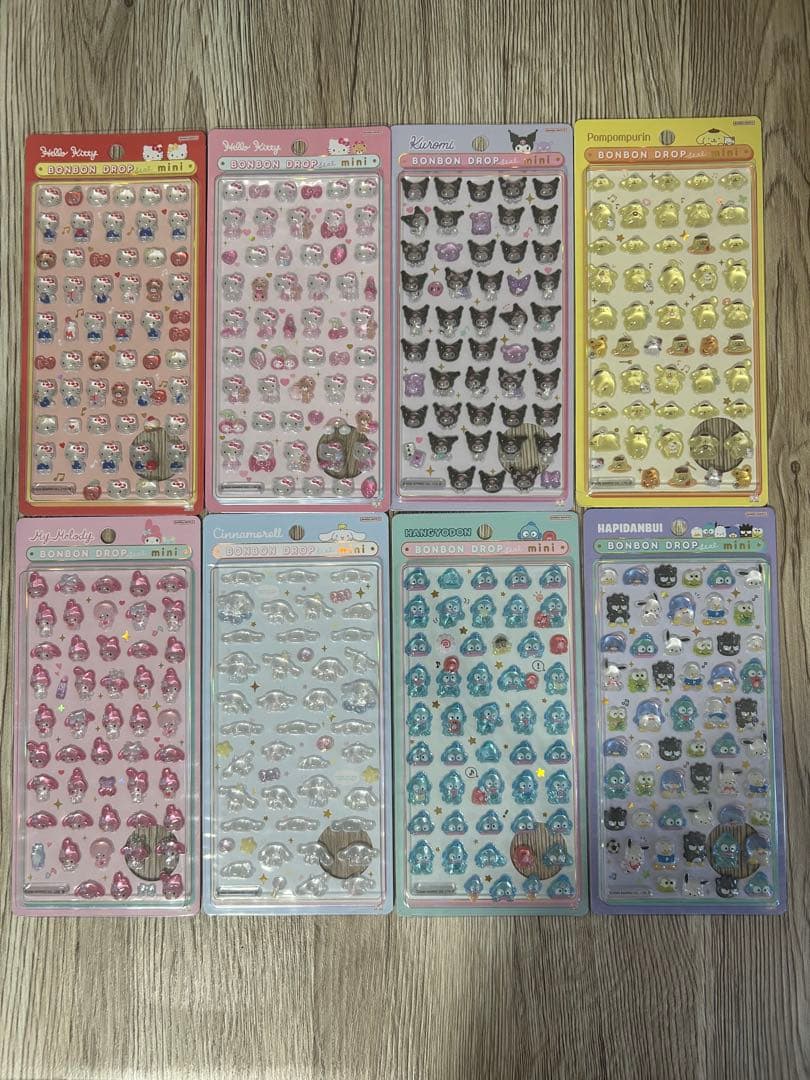 【正規品】【即日発送可】ボンボンドロップシール ミニ サンリオ 8種セット