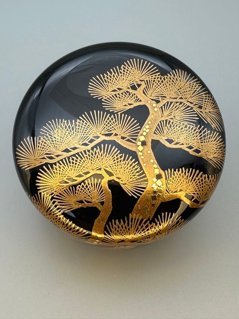 茶道具　棗　一后一兆　松波蒔絵